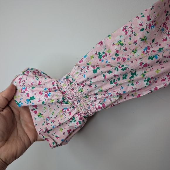 Crown & Ivy Women's Pink Floral Print 3/4 Sleeve Swing Dress Women's Small - Picture 5 of 9